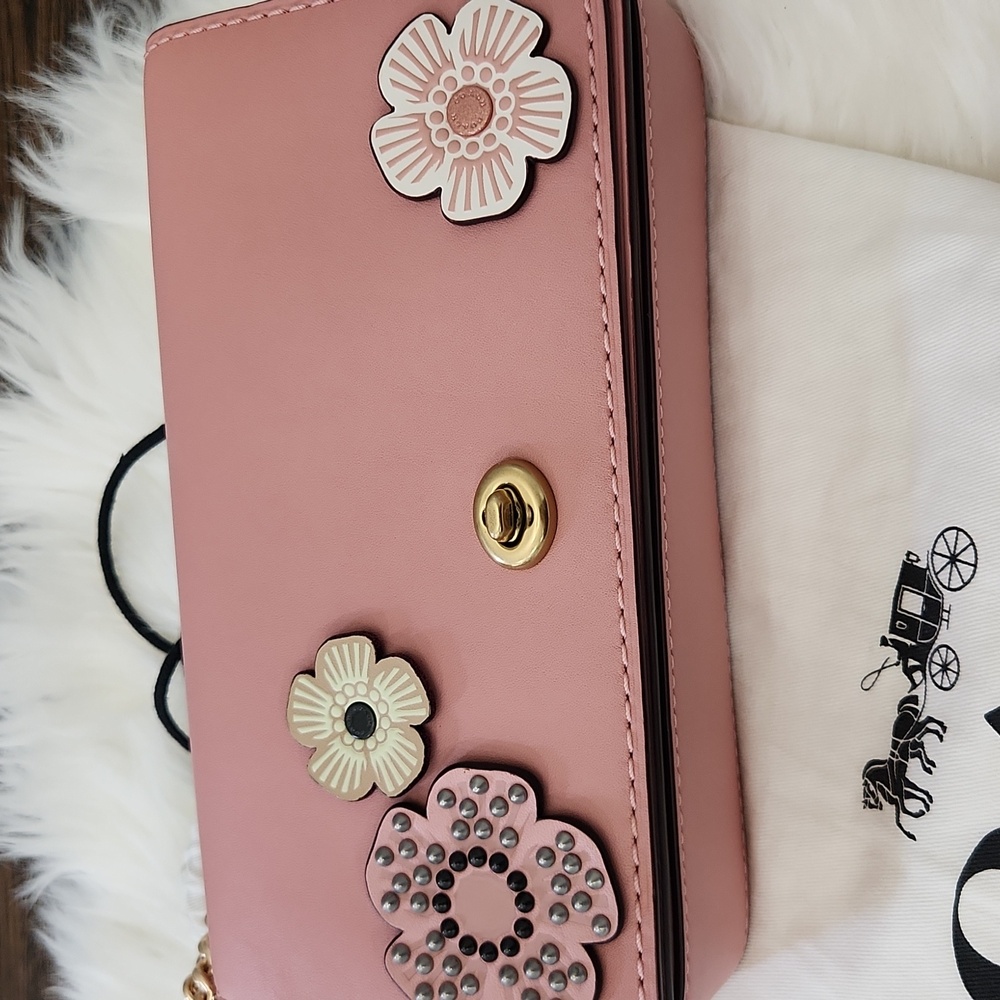 Coach Custom Tea Rose Dinky Peony Pink - Picture 16 of 16